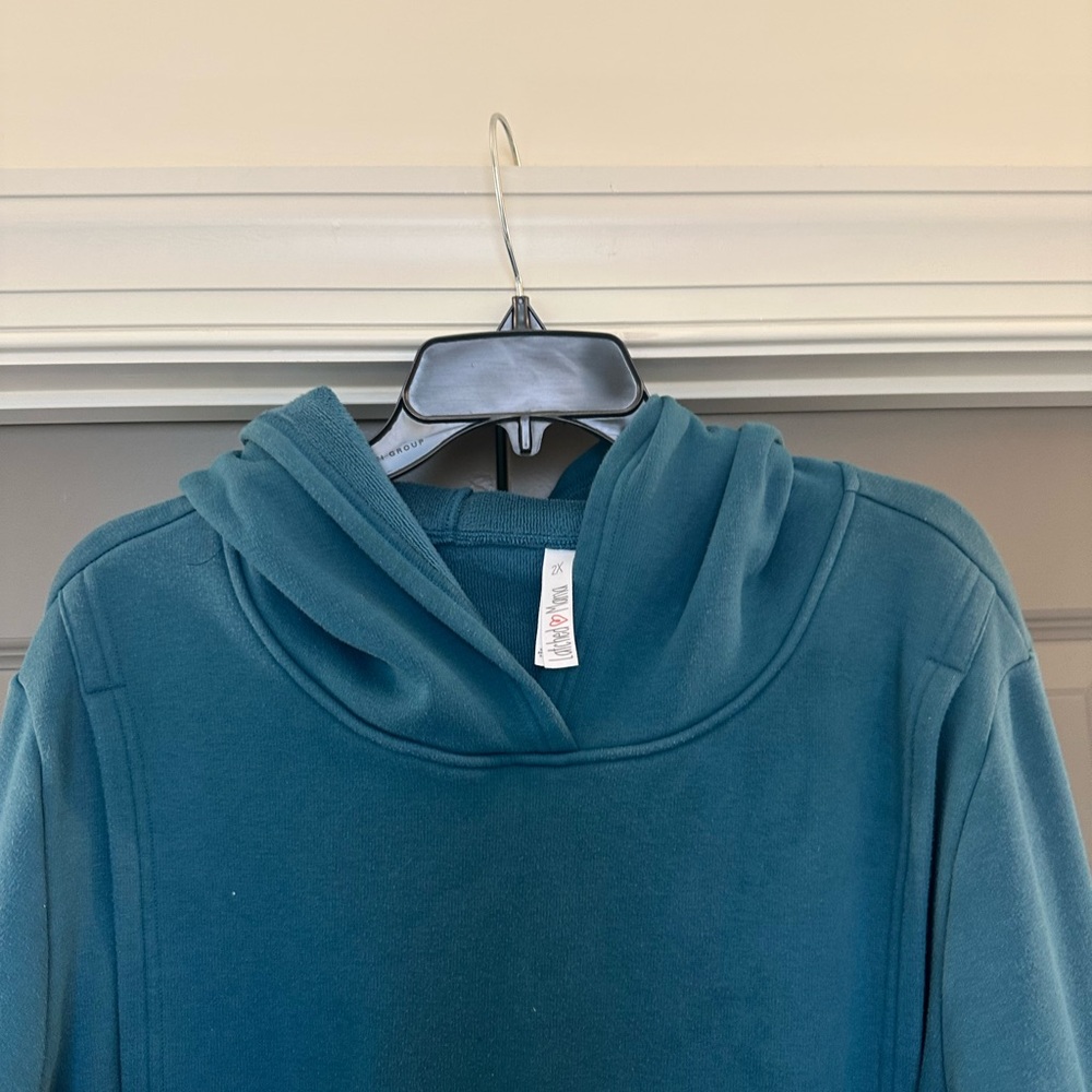 Latched Mama Teal Hoodie - Picture 3 of 3